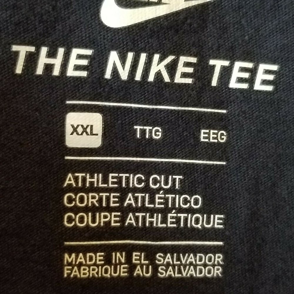 XXL Nike Just Do It Navy T-shirt Glittery Letters - Picture 4 of 5